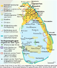 Aktuelle Le Monde diplomatique Karte: Sri Lanka