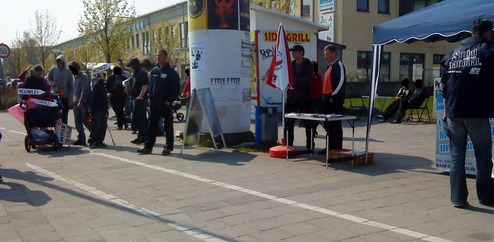 NPD-Infostand in HGW blockiert