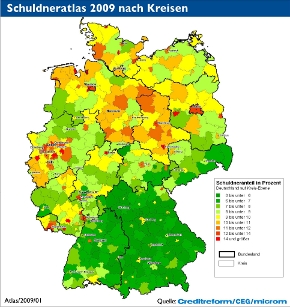Schuldneratlas 2009