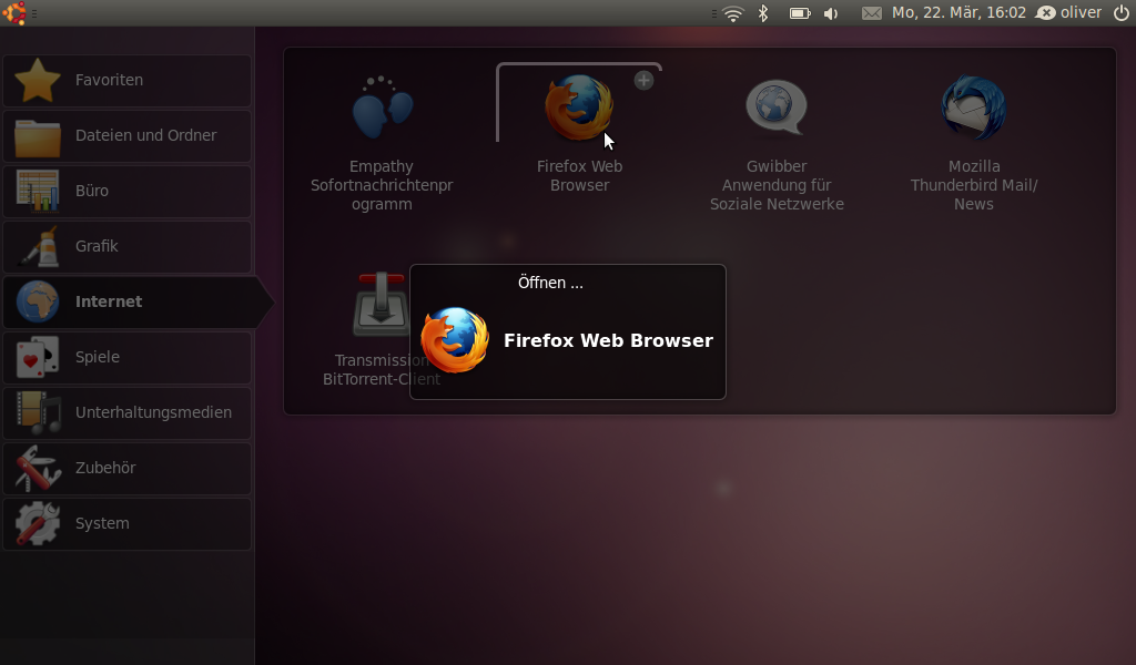 Screenshot Ubuntu Netbook Remix 10.04 Beta 1