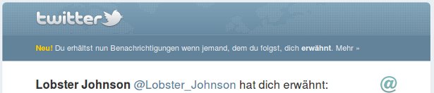 Twitter Benachrichtigung Erwähnung
