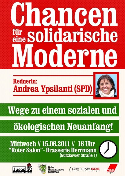 Flyer: Chancen für eine solidarische Moderne