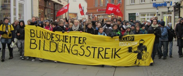 Bildungsstreik 2011 Demo in Greifswald